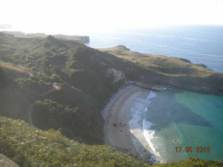Camino del Norte. Vista desde el Mirador de La Ballota (Llanes-Asturias)