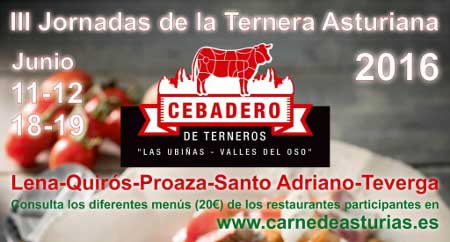 Cartel de III Jornadas de la carne de cebadero (Asturias)