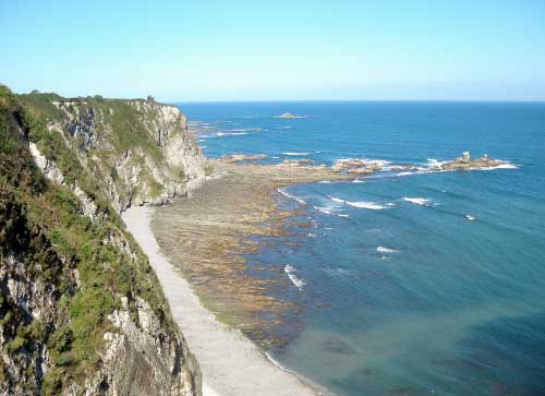 Costa de Cadavedo (Luarca). Zona Geológica Asturoccidenta-Leonesa