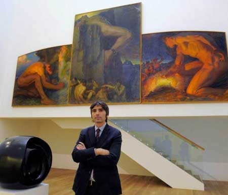 Museo de Bellas ASrtes de Oviedo con su director 2015 Alfonso Palacio