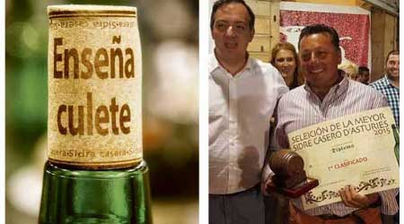 Juan Pérez campeón de Sidra Casera de Villaviciosa (Asturias)