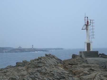 Faro de Ribadeo y desembocadura del río Eo.